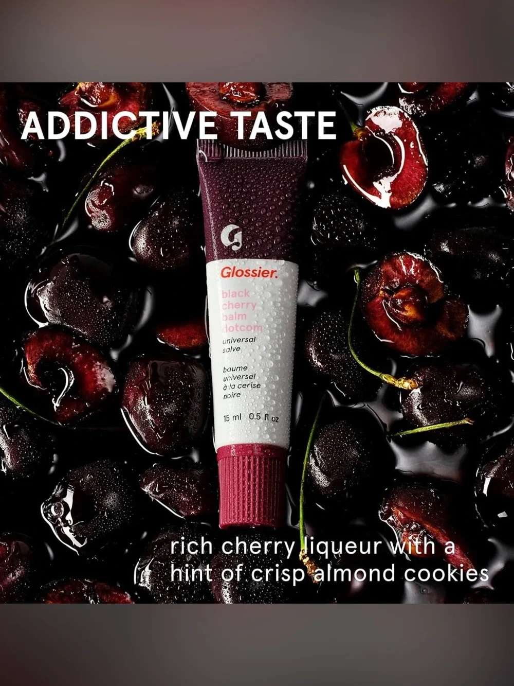 Glossier Black Cherry Balm Dotcom - Deep Berry & Rose